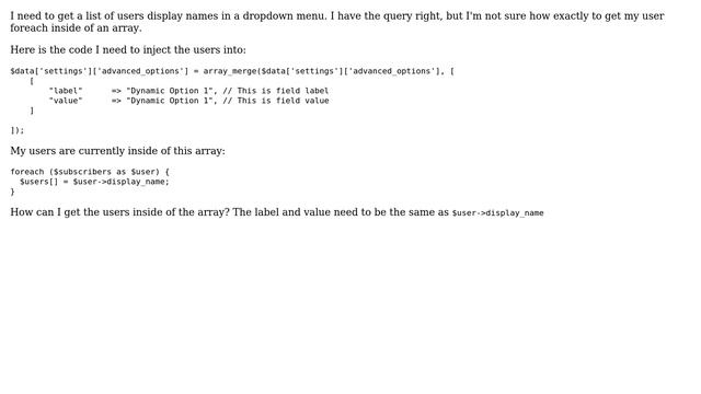 Wordpress: Foreach loop inside an array_merge смотреть онлайн