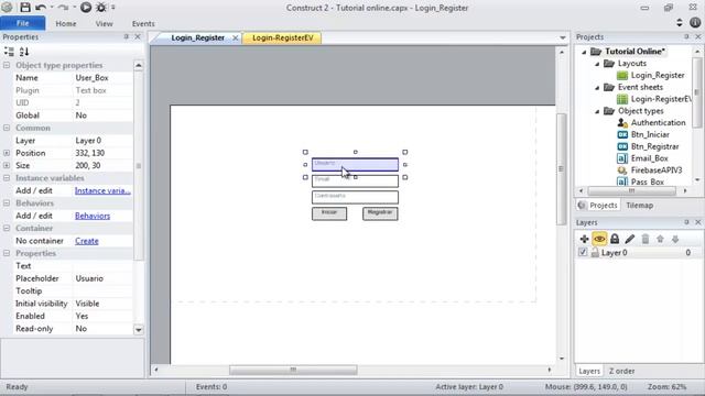 Como crear un Multijugador en Construct 2 | #1 | Firebase | Registro y login! смотреть онлайн