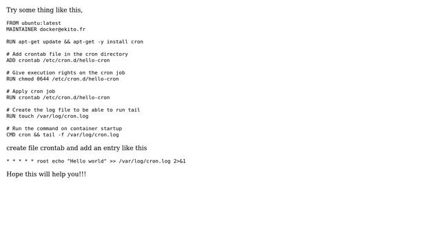 DevOps & SysAdmins: docker cron not working (3 Solutions!!) смотреть онлайн