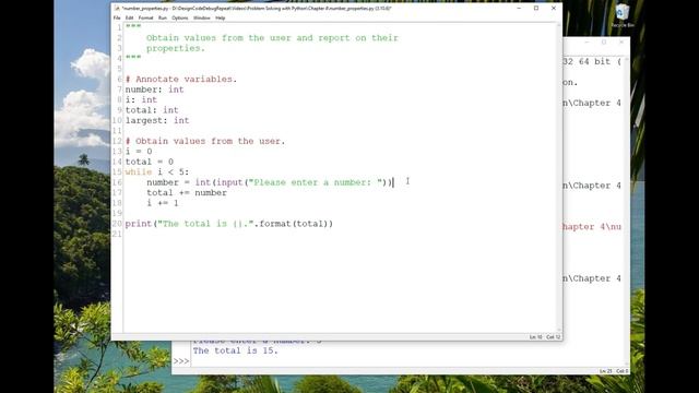 Loop patterns Problem Solving w/Python Ch 4 Lecture 2 смотреть онлайн