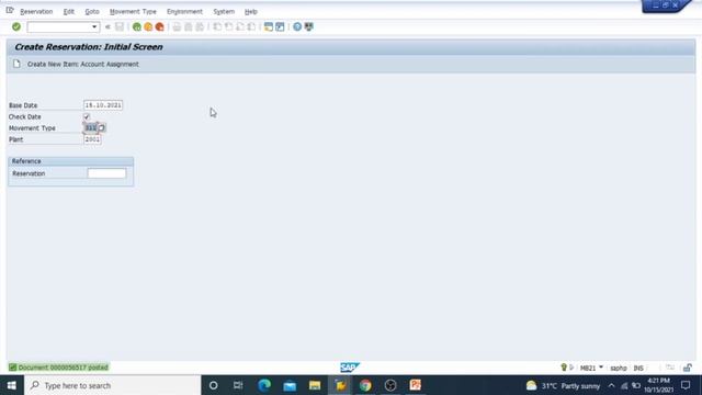 How to create Reservation in SAP : how to check reservation report in sap : T-code - MB21 смотреть онлайн