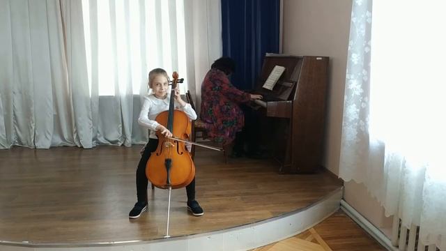 Черкашина Вероніка, 9. р. Укр. нар. пісня "Лисичка", Ж.Б.Люллі "Пісенька" смотреть онлайн