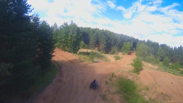 FPV. Мототрасса у поселка Анискино. смотреть онлайн
