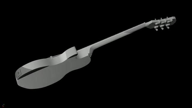 Maya 3D Model - Guitar смотреть онлайн