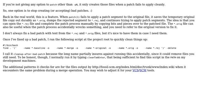 Unix & Linux: Running "patch" without generating \*.orig and \*.rej files (5 Solutions!!) смотреть онлайн