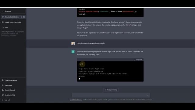 How To Use ChatGPT to Create Wordpress Plugin in 2023 - [EASY TUTORIAL] смотреть онлайн