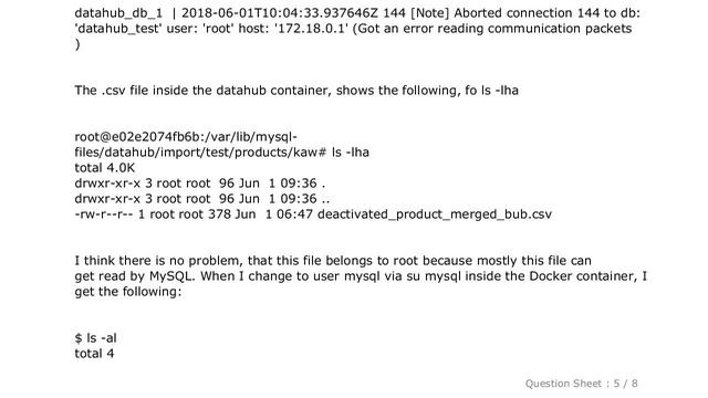 MySQL : MySQL Docker Container INFILE/ INTO OUTFILE statement on MacOS System смотреть онлайн