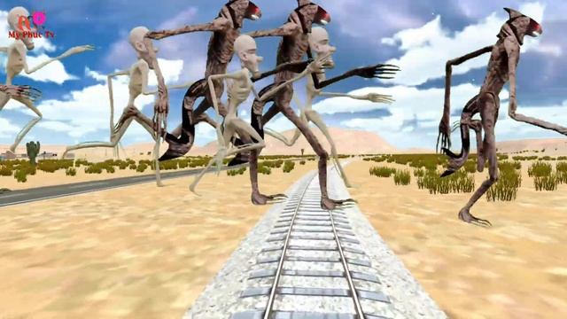 Trains And Dangerous Journeys | Dinosaur | Siren Head | Worm Monster |shooting games| monster snake смотреть онлайн