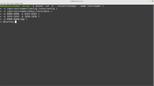 Restreamer On Docker смотреть онлайн