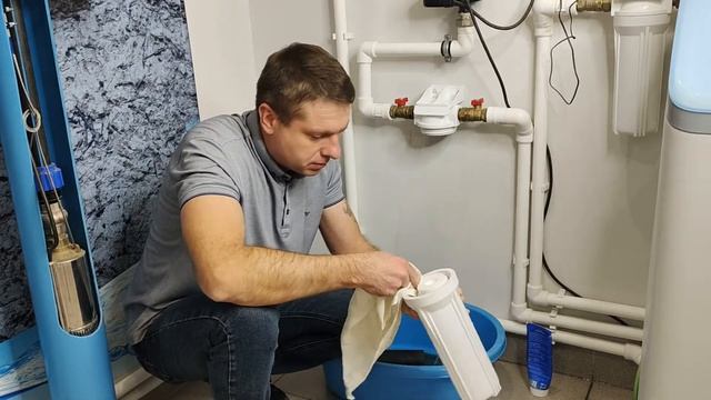 Как заменить картридж в фильтре грубой очистки самостоятельно смотреть онлайн