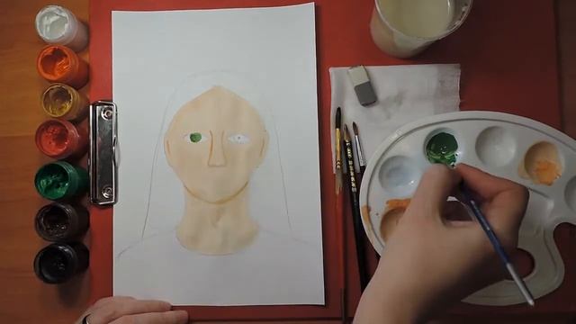 Рисуем портрет мамы смотреть онлайн