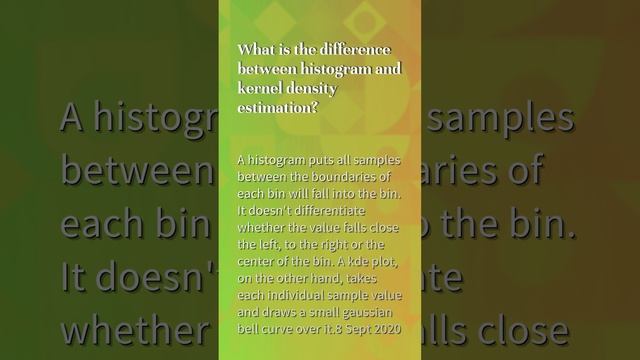 What is density estimation in data science? смотреть онлайн