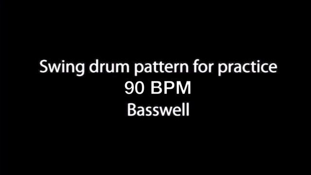 Swing 90 BPM Drum Machine Loop Pattern смотреть онлайн