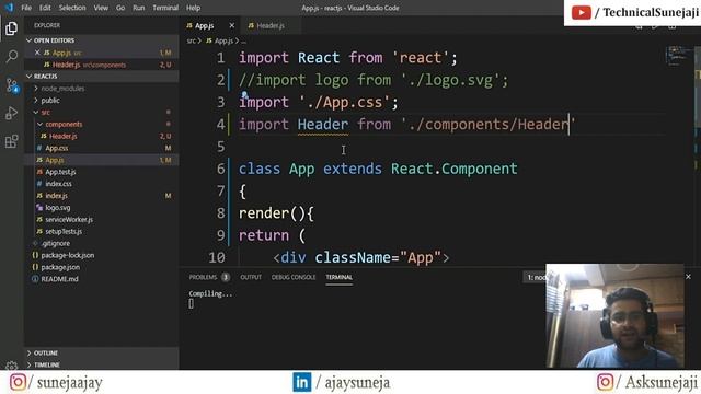ReactJS Tutorial - 7 - Functional Component - With Live Coding Example ?? смотреть онлайн