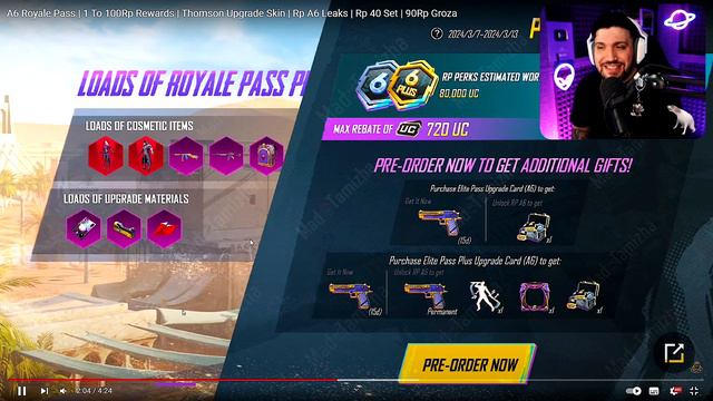 SE FILTRÓ! NUEVO PASE A6 de PUBG MOBILE SKINS 1 al 100 - QUE ESTA PASANDO? UPDATE 3.1 смотреть онлайн