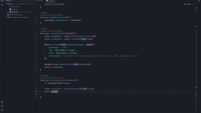 Анимация добавления товаров в корзину с использованием JavaScript #javascript #js #frontend смотреть онлайн