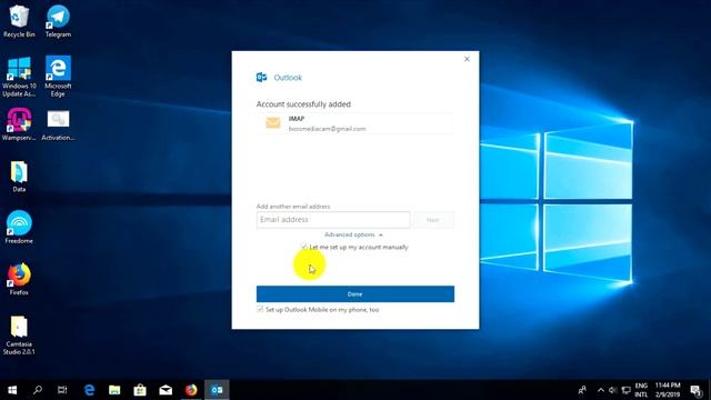 How to setup gmail with Ms Outlook 2019 (imap) смотреть онлайн