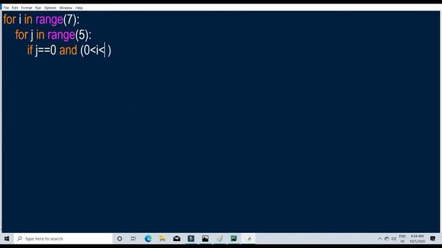 Printing Stars '*' in C Shape in python || Alphabet Pattern in python || Print alphabet in python смотреть онлайн