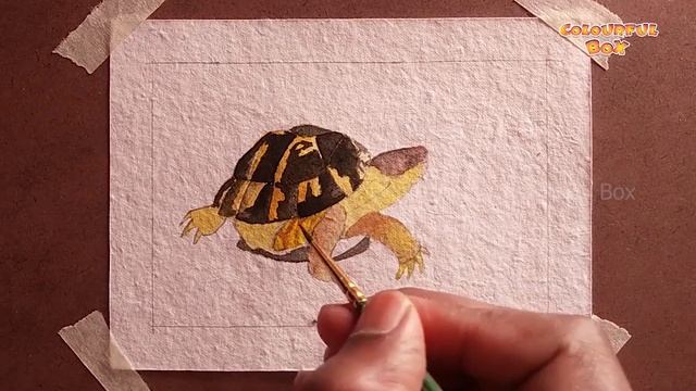 Tortoise painting | Colourful Box | Download sketch and do | Subscribe смотреть онлайн
