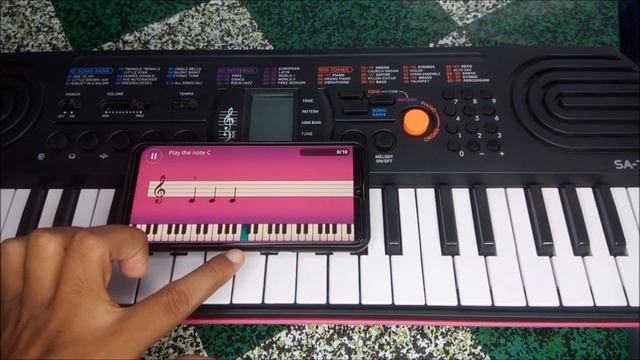Simply piano App connection with Casio SA 76 77 and 78 смотреть онлайн