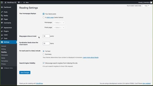 Exploring the WordPress Settings смотреть онлайн