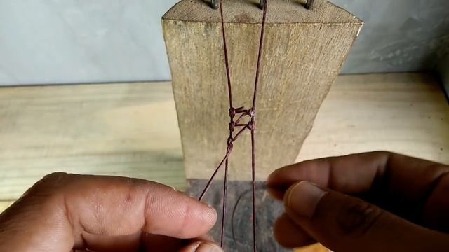 Tutorial how to make a macrame knot wraped cabochon lodolite quartz waxed cord смотреть онлайн