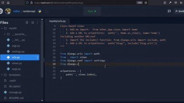 Django Website using Replit.com | 4 random APIs