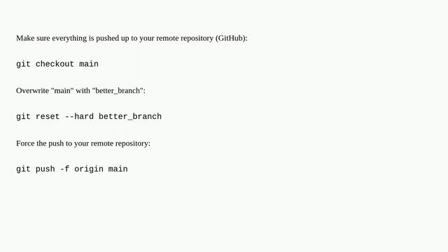 Make the current Git branch a master branch смотреть онлайн