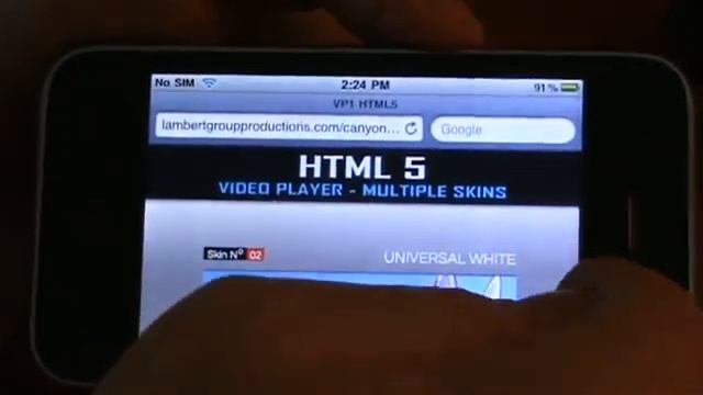 IOS (Iphone) test - HTML5 Video Player with Multiple Skins смотреть онлайн