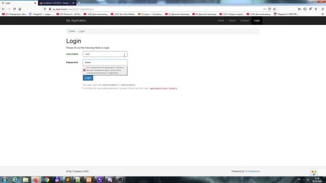 web. Yii2 Ролевая авторизация смотреть онлайн