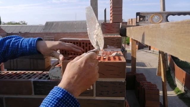 Кладка и расшивка швов баварской кладки на белом растворе смотреть онлайн