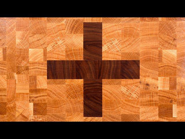 How to make an accurate cross on the end grain cutting board смотреть онлайн