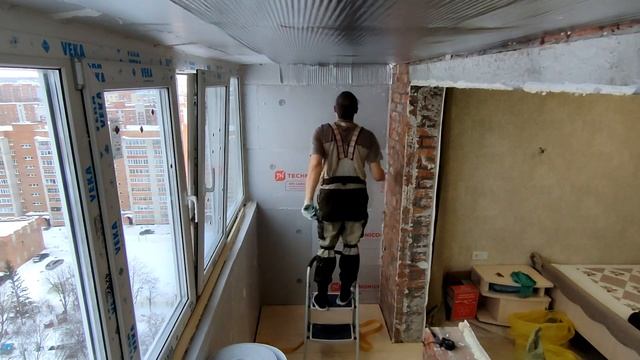 Как правильно разделить лоджию на части. Строим тёплый кабинет на холодной лоджии с нуля. смотреть онлайн