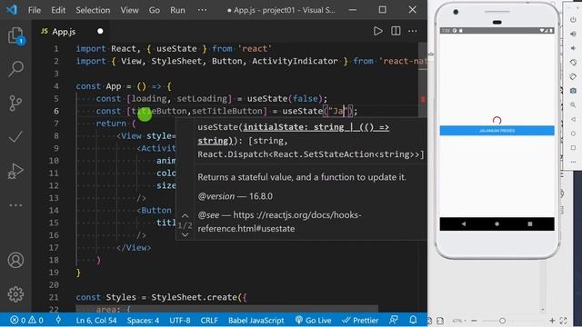 Gunakan ActivityIndicator Untuk Menampilkan Proses Loading di React Native // Belajar React Native смотреть онлайн