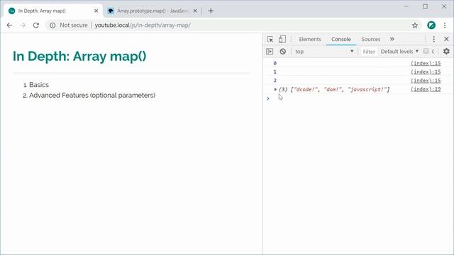 In Depth: the Array map() method in JavaScript смотреть онлайн
