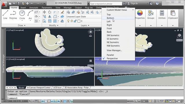 AutoCAD 2012 In canvas controls смотреть онлайн
