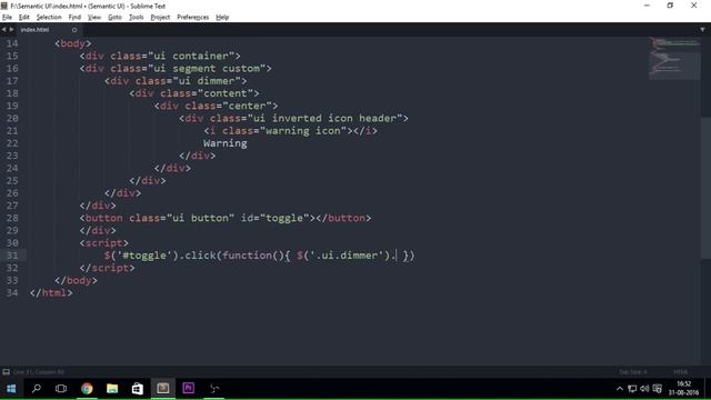 Semantic UI - Dimmer - Chapter 2 Part 3 смотреть онлайн