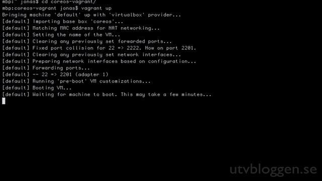 CoreOS And Docker Using Vagrant