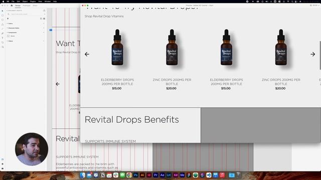 Adobe XD Website Design & UI Tutorial Using Stacks, Repeat Grid & More смотреть онлайн