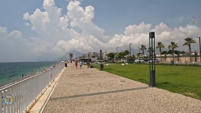 Konyaalt Beach Antalya | 4K | Antalya Beach Park | Turkey смотреть онлайн