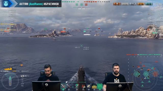 World of Warships 0.10.3. Линкоры Италии, эсминцы Германии, Max Immelmann и Vampire II. смотреть онлайн