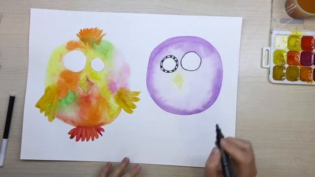 Рисуем птичек акварелью 2 (7+) смотреть онлайн