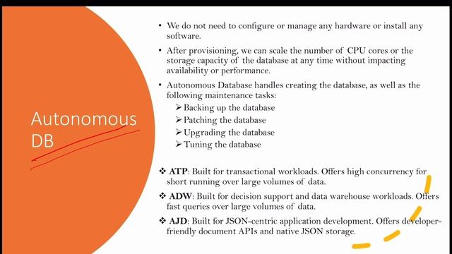 Oracle Cloud Infrastructure Course : 05. OCI Database Services | Autonomous DB | SQL DB | NoSQL DB смотреть онлайн