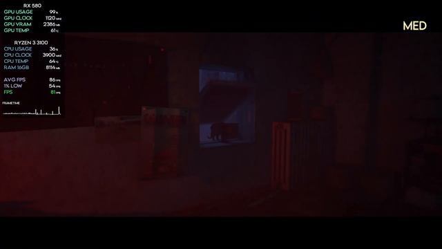 Stray | RX 580 8GB | Ryzen 3 3100 | All Settings | 1080p | Benchmark смотреть онлайн