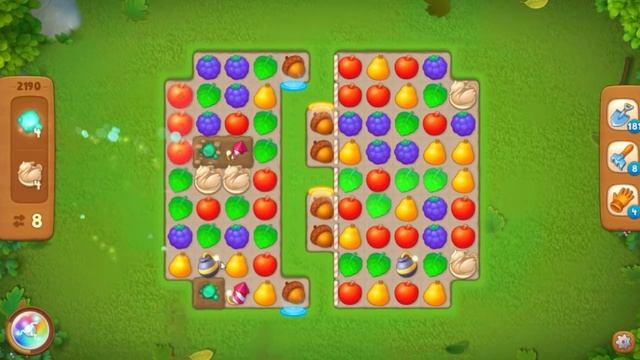 Gardenscapes. 2190 уровень. смотреть онлайн