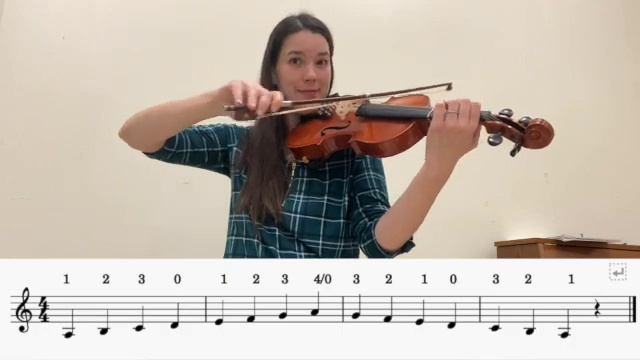 Violin A-minor Scale смотреть онлайн