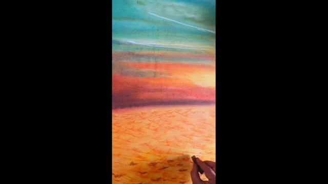 Beautiful Sunset Scene with Soft pastel colour || Easy soft pastel drawing for beginners|| смотреть онлайн