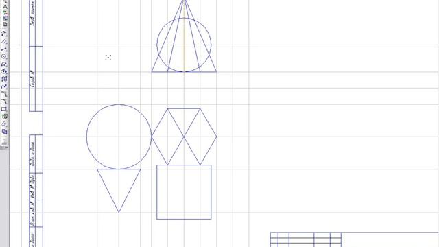 Построение вида сбоку – профильная проекция геометрических тел. смотреть онлайн
