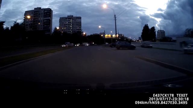 teXet DVR-5GP. Тест: поздний вечер, сумерки. смотреть онлайн