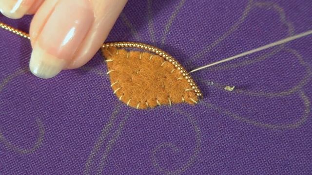 How to use Pearl Purl. Goldwork embroidery for beginners. Flosstube video tutorial. смотреть онлайн